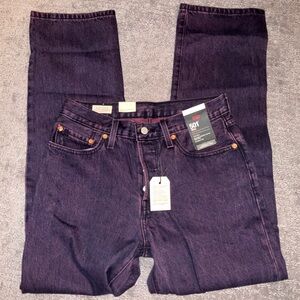 Purple Levi’s 501 jeans NWT